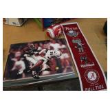 FOOTBALL CANVAS WALL DECOR,AL. FOOTBALL & FLAG