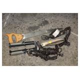 HEDGE CLIPPERS,EXTENSION CORDS & HAND SAW