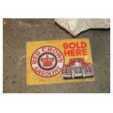 RED CROWN METAL SIGN