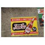PEPSI COLA METAL SIGN