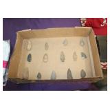 BOX OF ARROW HEADS
