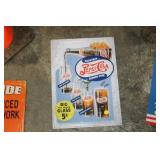 PEPSI COLA METAL SIGN