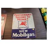 MOBILGAS METAL SIGN