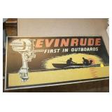 EVINRUDE METAL SIGN
