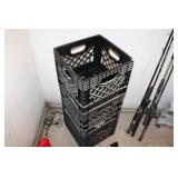 3 MILK CRATES