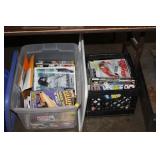 TOTE & CRATE OF AUTOMOTIVE MAGAZINES
