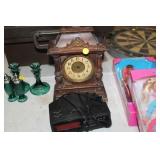 VINTAGE MANTEL CLOCK & ALARM CLOCK
