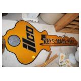 ILCO KEYS METAL SIGN