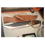 BONE HANDLE KNIFE WITH SHEATH