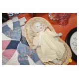 VINTAGE COLLECTOR DOLL WITH BASKET