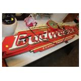 BUDWEISER LIGHT UP SIGN, 56X16