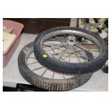 2 SPOKED TIRES