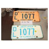 2 CAR TAGS