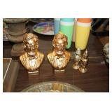 2 AB LINCOLN  PRFUME BOTTES & SALT/PEPPER SHAKERS