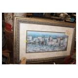 FRAMED CITY PRINT, 33X20