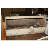 VINTAGE WOODEN TOOLBOX & TOOLSK