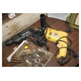 2 ELECTRIC DRILLS & SOLDER GUN