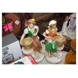 PAIR OF MAN & WOMAN FIGURES