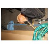 LOT OF FISH NETS, FISHING POLE