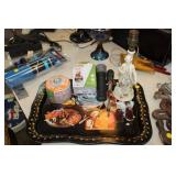 VINTAGE COKE TRAY,COLEMAN FUEL ,ETC