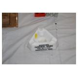 VINTAGE HIGGINS FUNERAL HOME GLASS ASH TRAY
