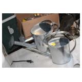 2 METAL WATERING CANS