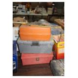 LOT OF 3 TACKLE BOXES & TOOL