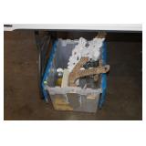 TOTE OF VARIOUS DECOR & BOTTLES