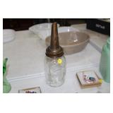 MASON JAR WITH OIL SPOUT