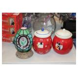 LAMP & JARS WITH LIDS