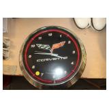 CORVETTE NEON CLOCK
