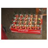 COCA COLA CRATE & GLASS BOTTLES