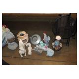 LOT OF GARDEN DECOR