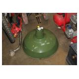 VINTAGE ENAMEL GAS STATION LIGHT SHADE