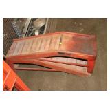 PAIR OF METAL CAR RAMPS