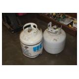 2 PROPANE BOTTLES