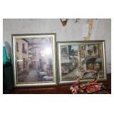2 FRAMED PRINTS
