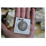1943 WALKING LIBERTY SILVER HALF DOLLAR