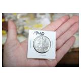 1940 WALKING LIBERTY SILVER HALF DOLLAR