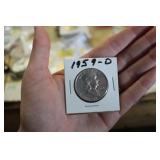 1959 FRANKLIN SILVER HALF DOLLAR