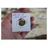 1858 O SEARTED HALF DIME