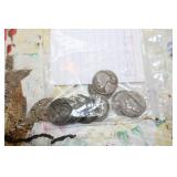 10 SILVER WAR TIME NICKELS