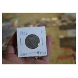 1907 BARBER SILVER QUARTER