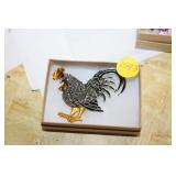ROOSTER  BROOCH