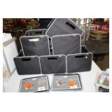 LOT OF 8 ORGANIZING BINS