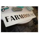 FARMHOUSE METAL SIGN, 12X48