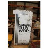 VINTAGE SPARK PLUG WIRES METAL CABINET,34" TALL