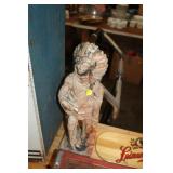 INDIAN FIGURE, 16" TALL