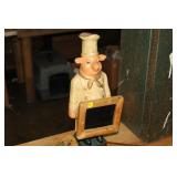 PIG MENU SIGN,15" TAL;L