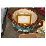 LARGE PLANTER , PICTURE FRAMES